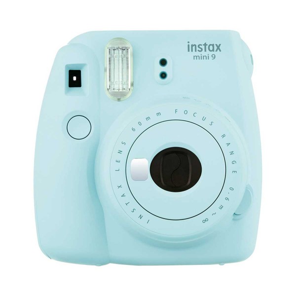 Fujifilm instax mini 9 azul hielo cámara instantánea con flash