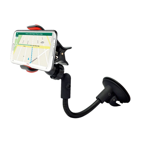 Muvit muchl0035 negro soporte de coche universal con ventosa para móvil hasta 6''