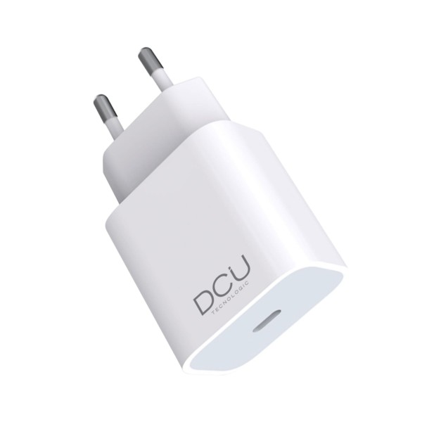 Dcu cargador blanco usb-c carga rápida 20w