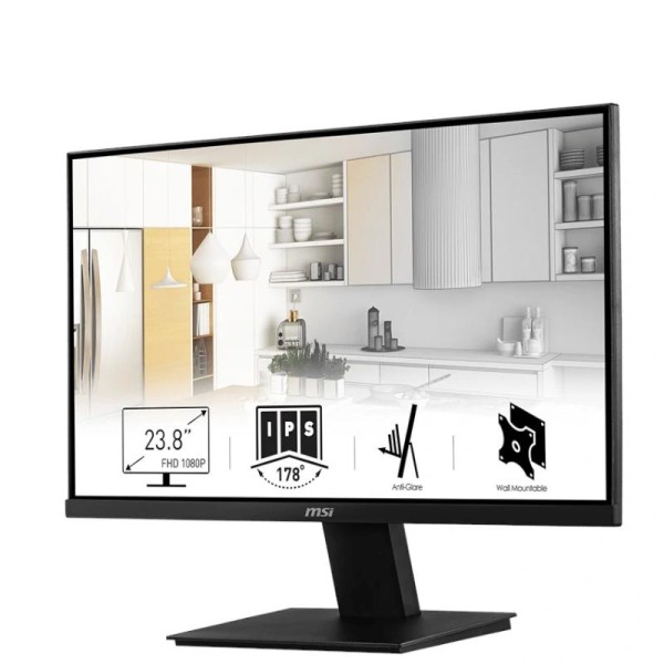 Msi mp2412 monitor 23.8" ips fhd 100hz 1ms hdmi dp