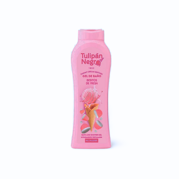 Tulipán Negro Gel de baño Besitos de fresa 650ml