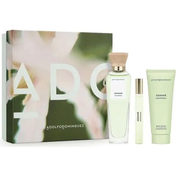 Adolfo dominguez agua fresca de azahar eau de toilette 120ml vaporizador + miniatura 10ml vaporizador + locion corporal perfumada 100ml