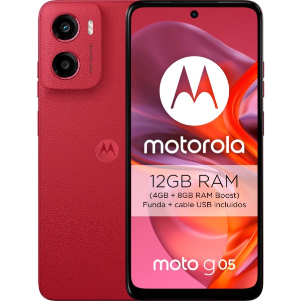 Motorola moto g05 4g plum red / 4+64gb / 6.67" 90hz hd+