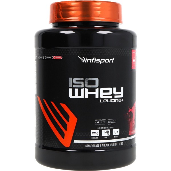 Infisport Iso Whey 1kg Leucina+ Sabor Fresa