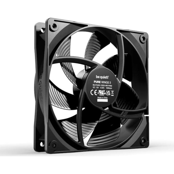 Be quiet! ventilador pure wings 3 120mm negro
