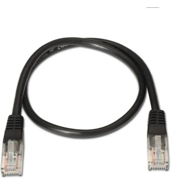 Aisens latiguillo rj45 cat.6 utp awg24 negro 3.0m