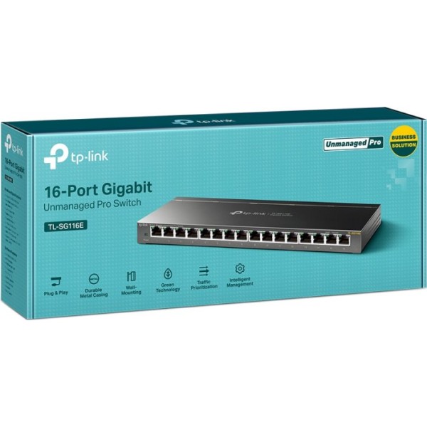 Tp-link tl-sg116e switch 16xgb metal