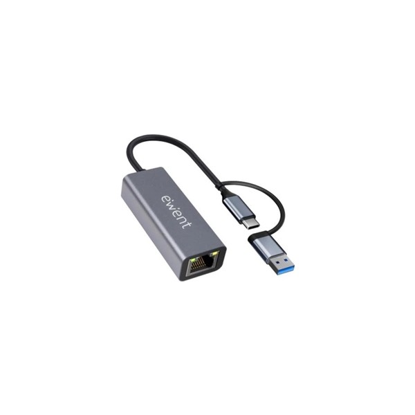 Ewent adaptador ethernet 1gigabit | usb-c y usb-a