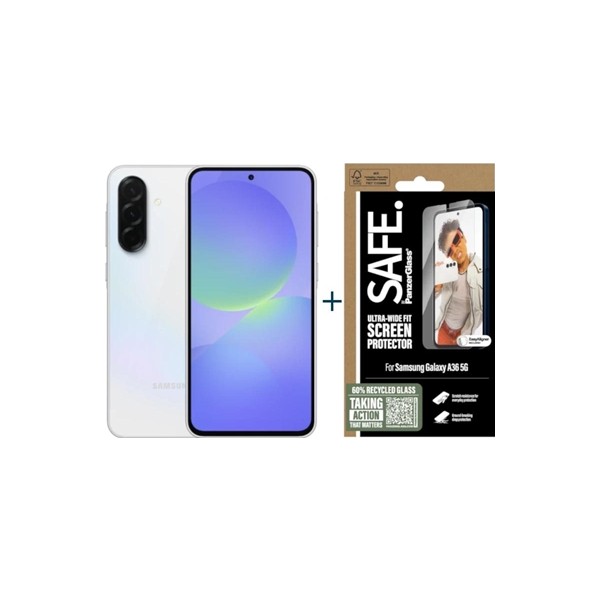 Samsung galaxy a36 128gb 6gb white +prot safe