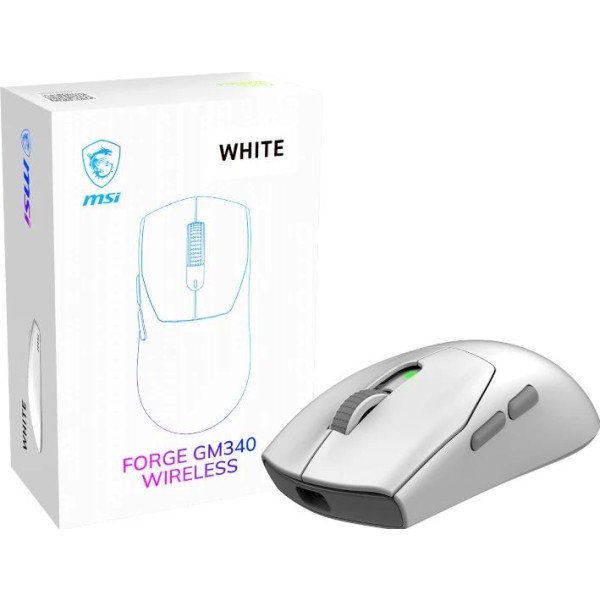 Msi ratón inalámbrico forge gm340 w sky 12000dpi