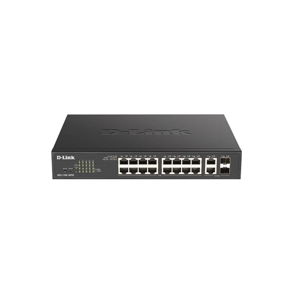 D-link dgs-1100-18pv2 switch 16xgb 2xsfp poe+