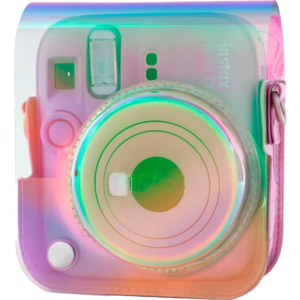 Fujifilm funda instax mini 13 iridescent / funda de cámara con correa ajustable
