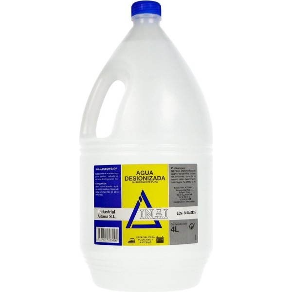 Inai Agua Desionizada 4 L 