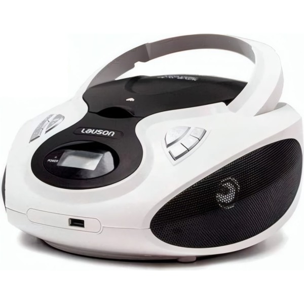 Lauson cp730 blanco / reproductor radio cd con altavoces incorporados