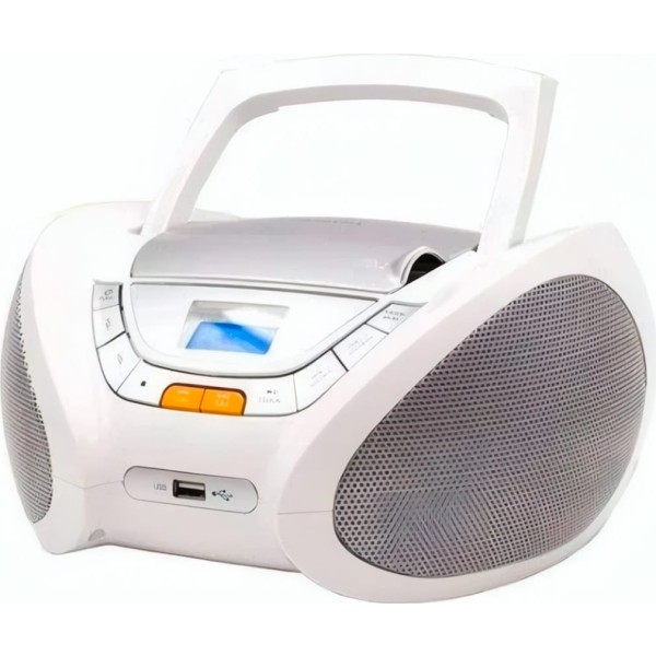 Lauson cp750 blanco / reproductor radio cd con altavoces incorporados