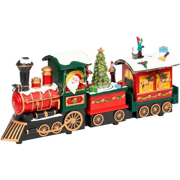 Figura navideña máquina de tren modelos variados