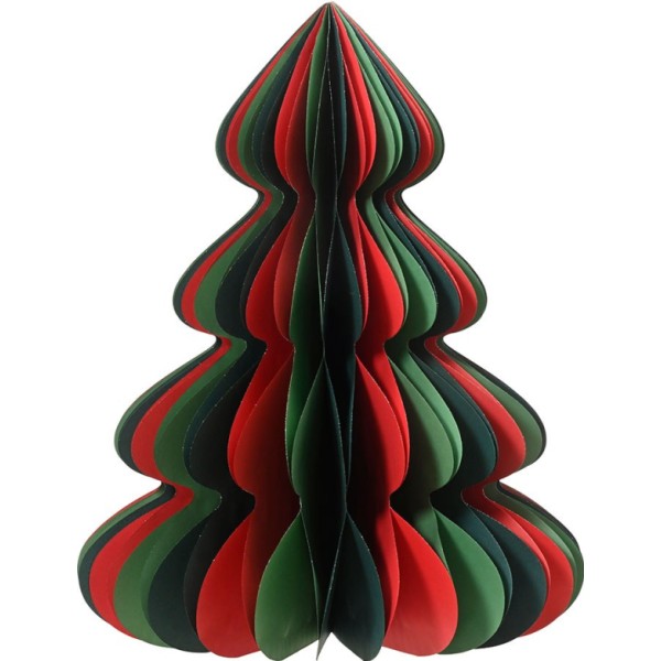 árbol de papel dorado con purpurina ø48 x 60 cm