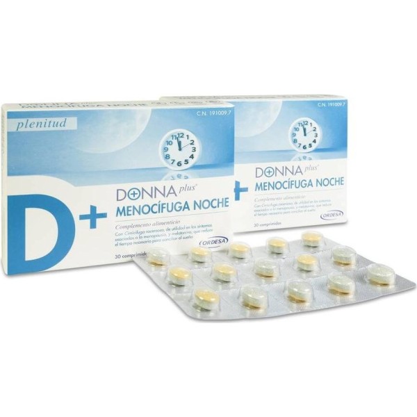 Donna Plus Menocifuga Noche 2 Envases 30 Comprimidos Duplo