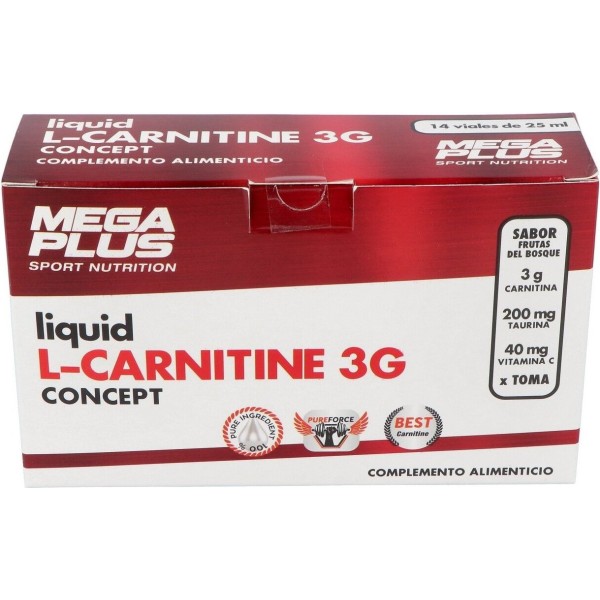 Mega Plus L-Carnitine Concept 14 Viales