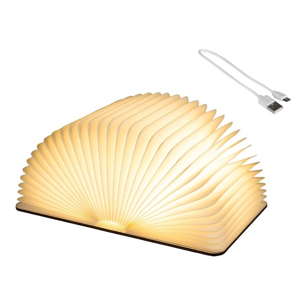 Libro decorativo con luz led fija